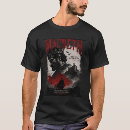 マクベス ダークファンタジー キング Tシャツ (正面)