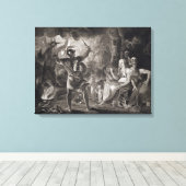 マクベス、三頭の魔女とヘカテの第4幕、S幕 キャンバスプリント (インサイチュ (ウッドフロア))