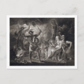 マクベス、三頭の魔女とヘカテの第4幕、S幕 ポストカード (正面)