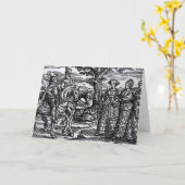 マクベス、Banquoおよび3人の魔法使い カード (黄色い花)