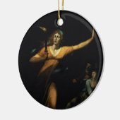 マクベスSleepwalking 1783年女性(キャンバスの油) セラミックオーナメント (左)