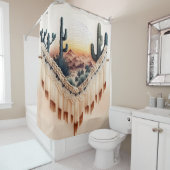 マクラメスタイルプリント シャワーカーテン (インサイチュ)