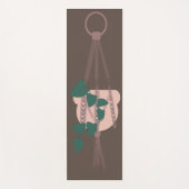 マクラメプラントハンガープランターポット緑 ヨガマット (正面)