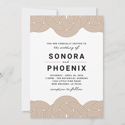 マクラメ結婚ス 招待状 (正面)