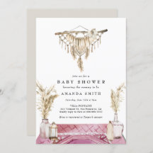 マクラメ·ボホ·シック·ガ素朴ール·ベイビーシャワー