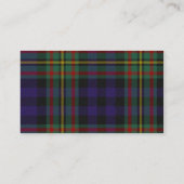 マクラン格子模様ウェディングレセプション座席表 プレイスカード (裏面)