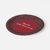 マクラーカスタムンタータンチェックプレイド紙プレート ペーパープレート (アングル)