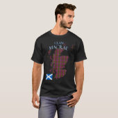 マクラースコティッシュクランタータンチェックスコットランド Tシャツ (正面フル)