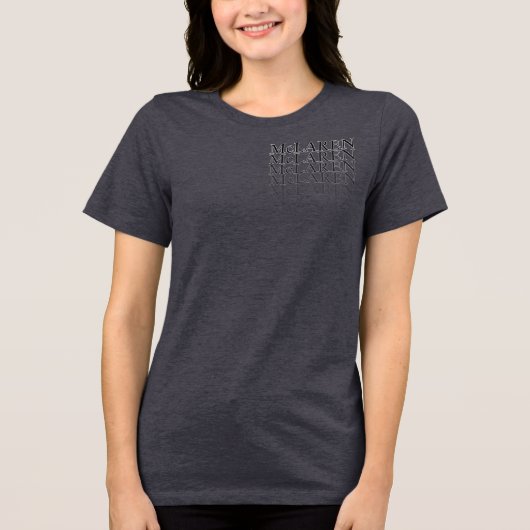 マクラーレン消える名前Tシャツ トライブレンドTシャツ (正面)