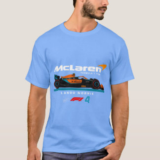マクラーレン F チーム ランド・ノリス F レトロ 復古 Tシャツ