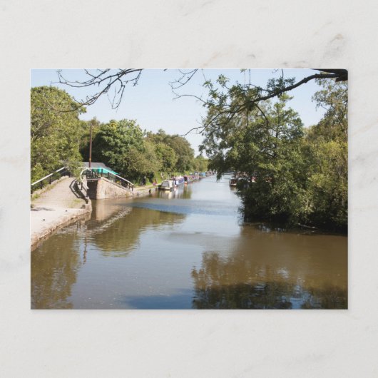 マクルズフィールド運河 ハイアー ポインツン チェシャー ポストカード (正面)