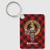 マクレガークレストオーバーロブロイタータンチェックキーチェーン キーホルダー (正面)