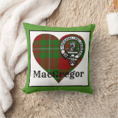 マクレガータータンチェックハート&クレスト装飾用クッション クッション (ブランケット)