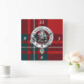 マクレガータータンチェック時計 スクエア壁時計 (ホーム)