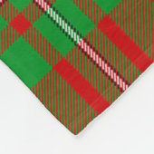 マクレガーモダンクランバッジタータンチェックプレイド フリースブランケット (角)