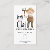 マクレガー氏は赤ちゃんシャワーのゲームの数を推測する エンクロージャーカード (正面)