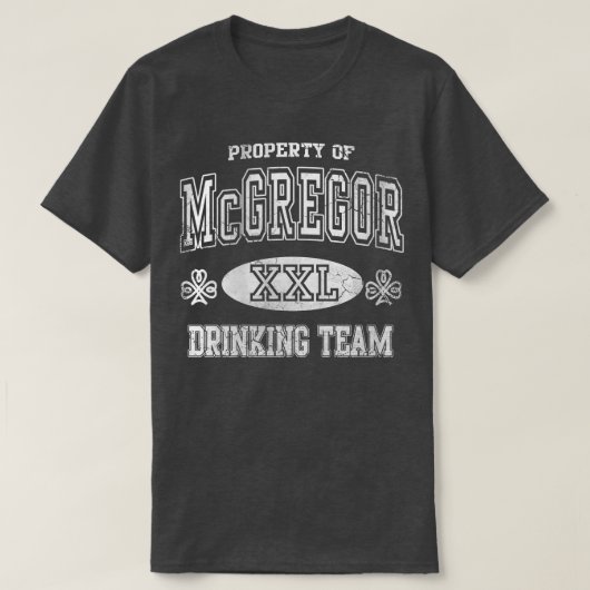 マクレガー・アイリッシュ飲みチームSt patricks day Tシャツ (デザイン正面)