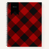 マクレガー | Rob Roy | Buffalo Plaid Redタータンチェック ノートブック (正面)