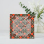 マクレゴール·スコティッシュ·クラン·タータンチェック-プレイド 招待状 (スタンド正面)