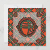 マクレゴール·スコティッシュ·クラン·タータンチェック-プレイド 招待状 (裏面)