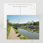 マクレスフィールドカナルハイヤーポイントンチェシャ ポストカード (正面/裏面)