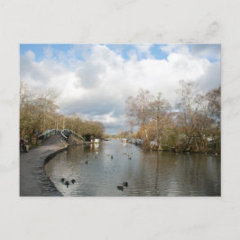 マクレスフィールド運河の冬の日 ポストカード