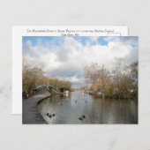 マクレスフィールド運河の冬の日 ポストカード (正面/裏面)