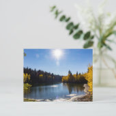 マクレラン湖10月 ポストカード (スタンド正面)