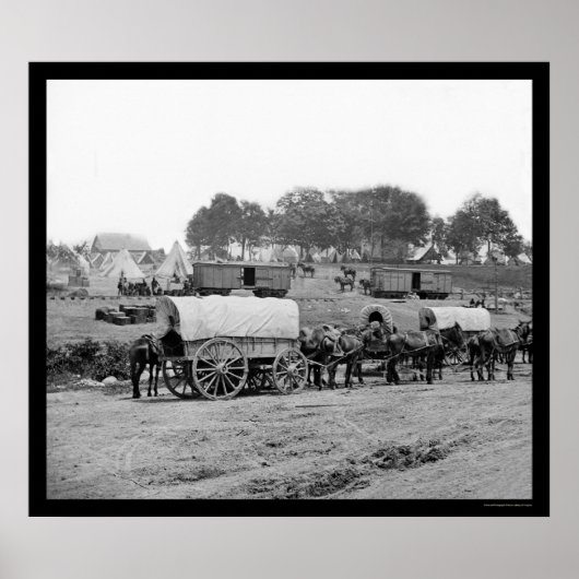 マクレラン総司令部1862 ポスター (正面)