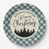 マクレ― コンチラ スコットランド タートン クリスマス ペーパープレート (正面)