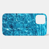 マクロで泡立つ青い海澄ん水の写真 Case-Mate iPhoneケース (裏面 (横))