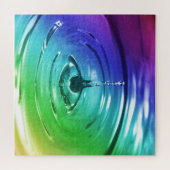 マクロの水滴 ジグソーパズル (横)