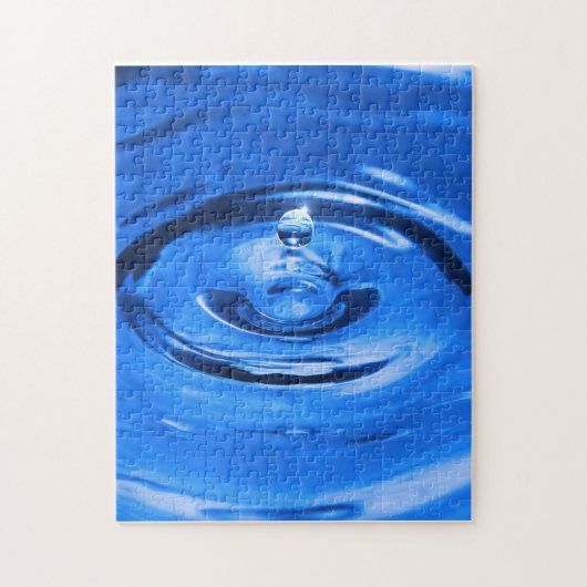 マクロの水滴 ジグソーパズル (縦)