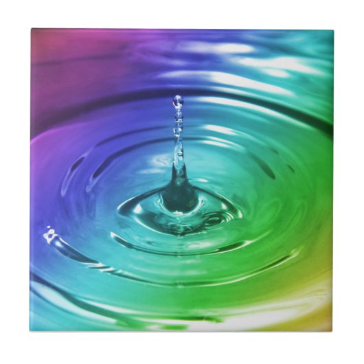 マクロの水滴 タイル (正面)