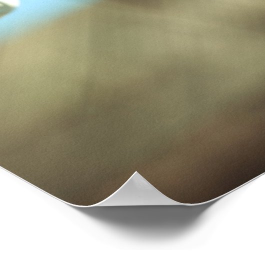 マクロの水滴 ポスター (角)