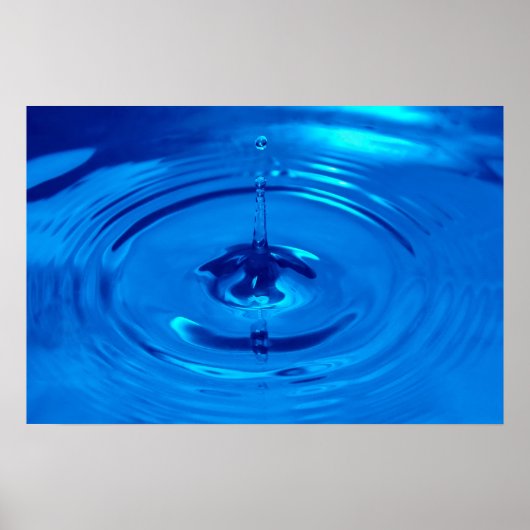 マクロの水滴 ポスター (正面)