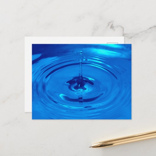 マクロの水滴 ポストカード (正面/裏面インサイチュ)