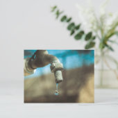 マクロの水滴 ポストカード (スタンド正面)