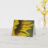 マクロひまわり カード (黄色い花)