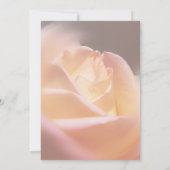 マクロイエローローズフローラブライダルシャワー招待状 招待状 (裏面)