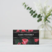 マクロエレガント写真家用名刺 名刺 (スタンド正面)