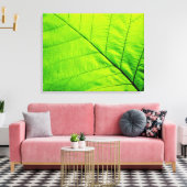 マクログリーンリーフキャンバスプリント キャンバスプリント (インサイチュ (リビング))