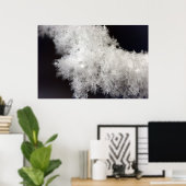 マクロスノーフレークポスター ポスター (ホームオフィス)