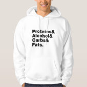 マクロヌトリエン。タンパク質&アルコール&炭水化物&脂肪。 パーカ (正面)