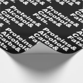 マクロヌトリエン。タンパク質&アルコール&炭水化物&脂肪。 ラッピングペーパー (角)