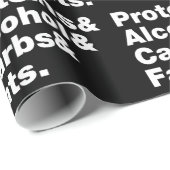 マクロヌトリエン。タンパク質&アルコール&炭水化物&脂肪。 ラッピングペーパー (ロールコーナー)