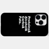 マクロヌトリエン。タンパク質&アルコール&炭水化物&脂肪。 Case-Mate iPhoneケース (裏面 (横))