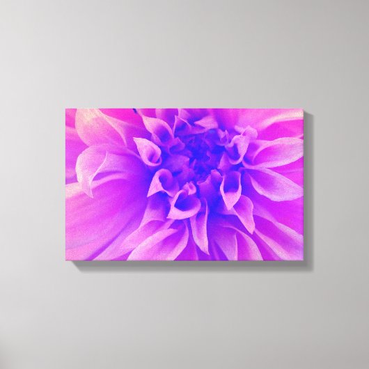 マクロピンクの花 キャンバスプリント (正面)