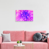マクロピンクの花 キャンバスプリント (インサイチュ (リビング))