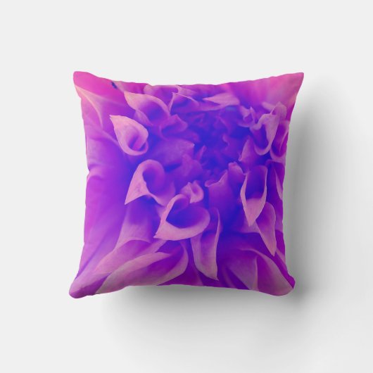 マクロピンクの花 クッション (裏面)